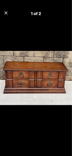 vintage cedar storage chest