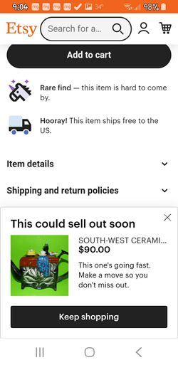 ceramic teapot from England, rare find