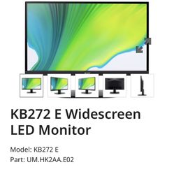 Acer KB272 E Widescreen LED Monitor 
