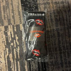 Chrome Hearts Socks Black with Lip Graphics