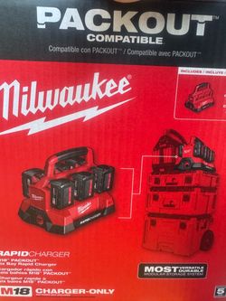 Milwaukee M18 PACKOUT Six Bay Rapid Charger