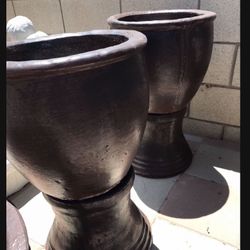 New Flower Pots Made Out Of Cement Perfect Gift 