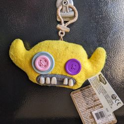 Fuggler Grumpy Yellow Keychain New With Tags