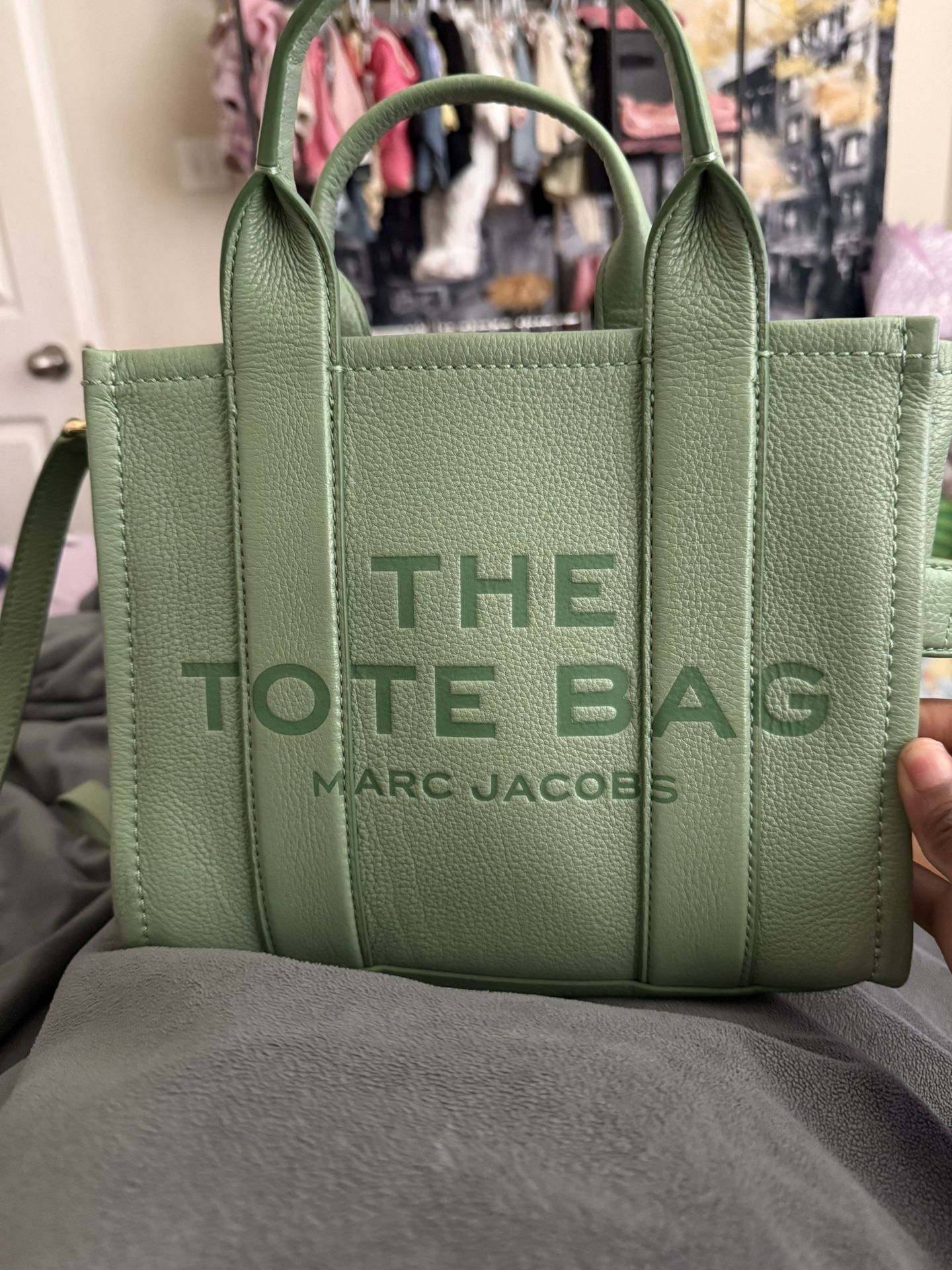 Green Leather Marc Jacob’s Tote Bag (SMALL)