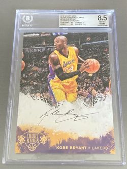 RARE Kobe Bryant 2014-15 Court Kings 5x7 Box Toppers autographs BGS 8.5 w/ 8 auto graded autographed/signed card.