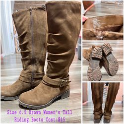 Size 6.5 Brown Women’s Riding Boots 