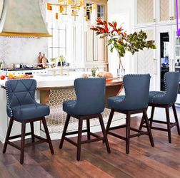 Lue bona navy blue barstools