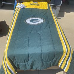 Green Bay Packers Twin Comforter Bedding Set