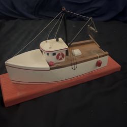 Hand made Vintage fishing boat model