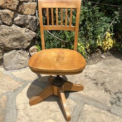 Mid Century Chair  Solid Wood  Reclines 