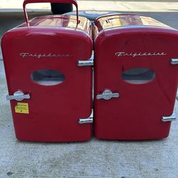 2 Red Mini Fridges – No Cords / Untested –$10 for Both