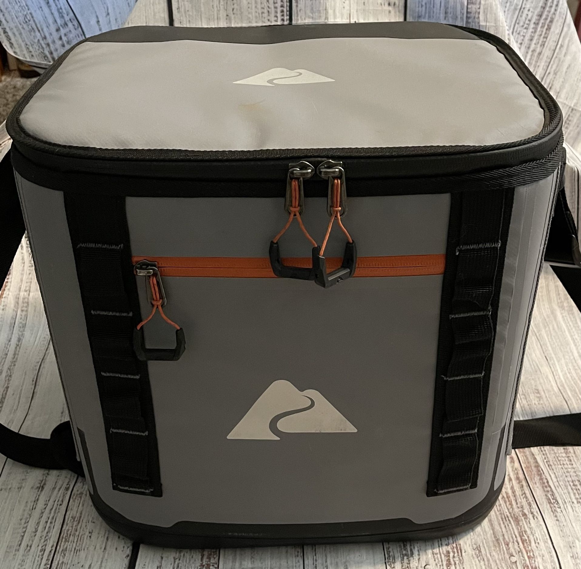 Ozark Trail 24 Can Welded Hard Liner Soft Sided Cooler, Gray