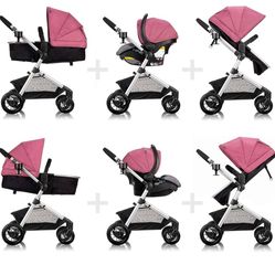 Travel Stroller, 3-Panel Canopy