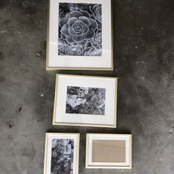 Set Of 4 Gold Picture Frames