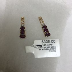 10KT YELLOW GOLD EARRINGS