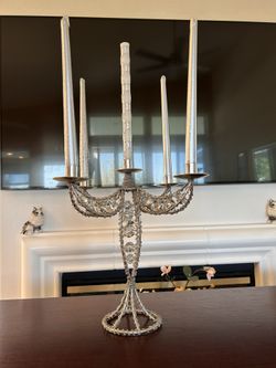 15 Inch Decorative Candle Holder + 5 Candles.