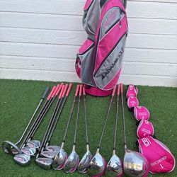 Adam’s idea A3OS Pink Womens Golf Set Graphite Shaft W-Flex