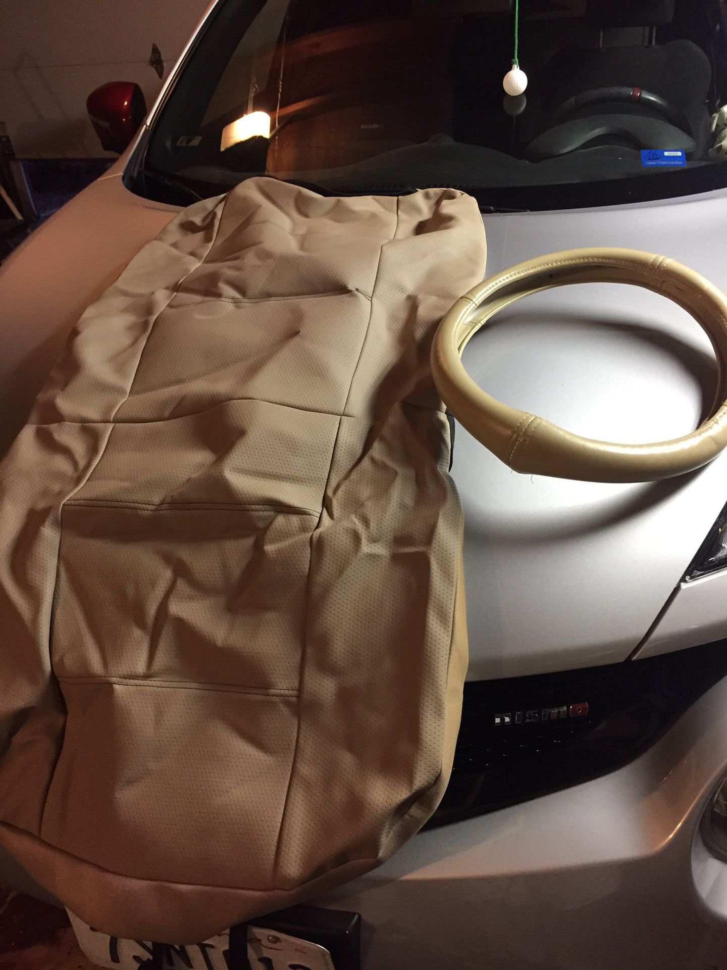 Free Car seat covers and steering wheel cover