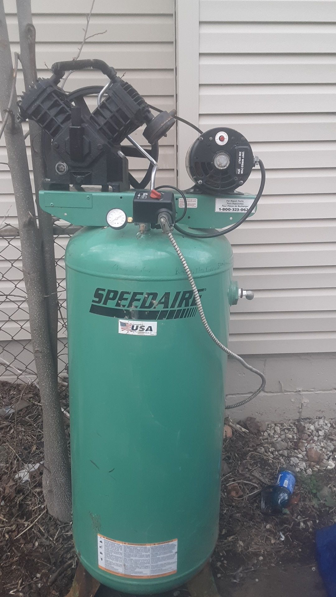 Speed air 3 ph air compressor