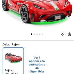 Cilek - Racing Kids Bed Frame for Nursery, Twin, Plastic Wood