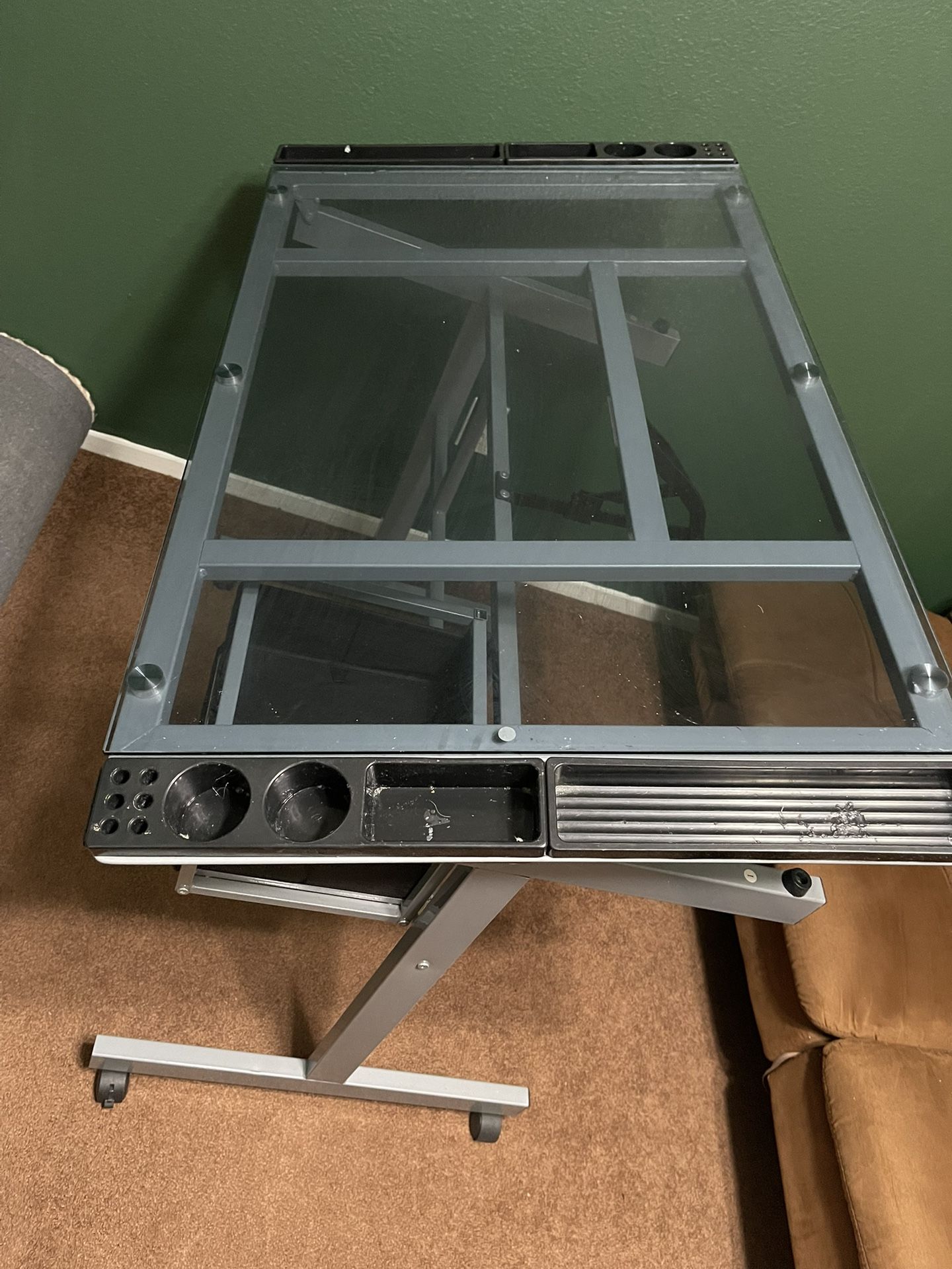 Glass Drafting Table