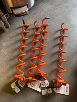 Vortex ground anchors