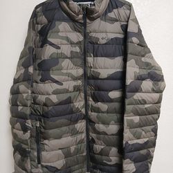 Columbia Mens Powder Lite Puffer Jacket Camo Size XLT Like New