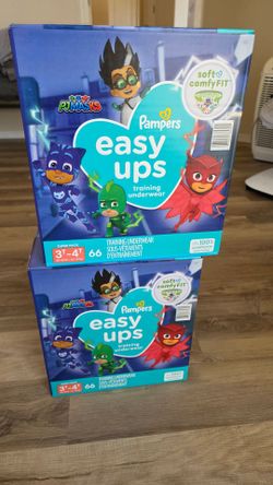 2 Boxes Pampers Easy Ups 3T-4T (132 Total) - Brand New