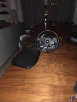 Videogame Steering Wheel And Pedal