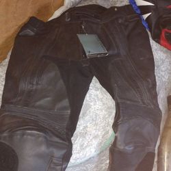 Motorcycle Leather Pants 