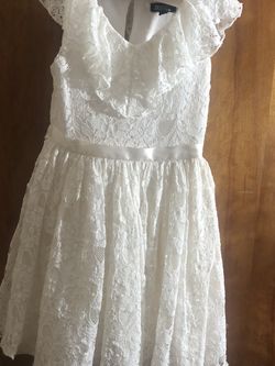Zenzi Off White Lace Dress