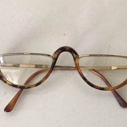 Half Frame Tortoise Glasses
