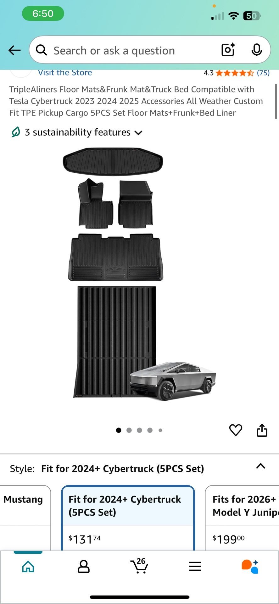 New Cybertruck Mats 