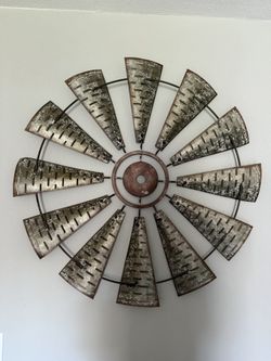 Wall Decor-Metal Windmill