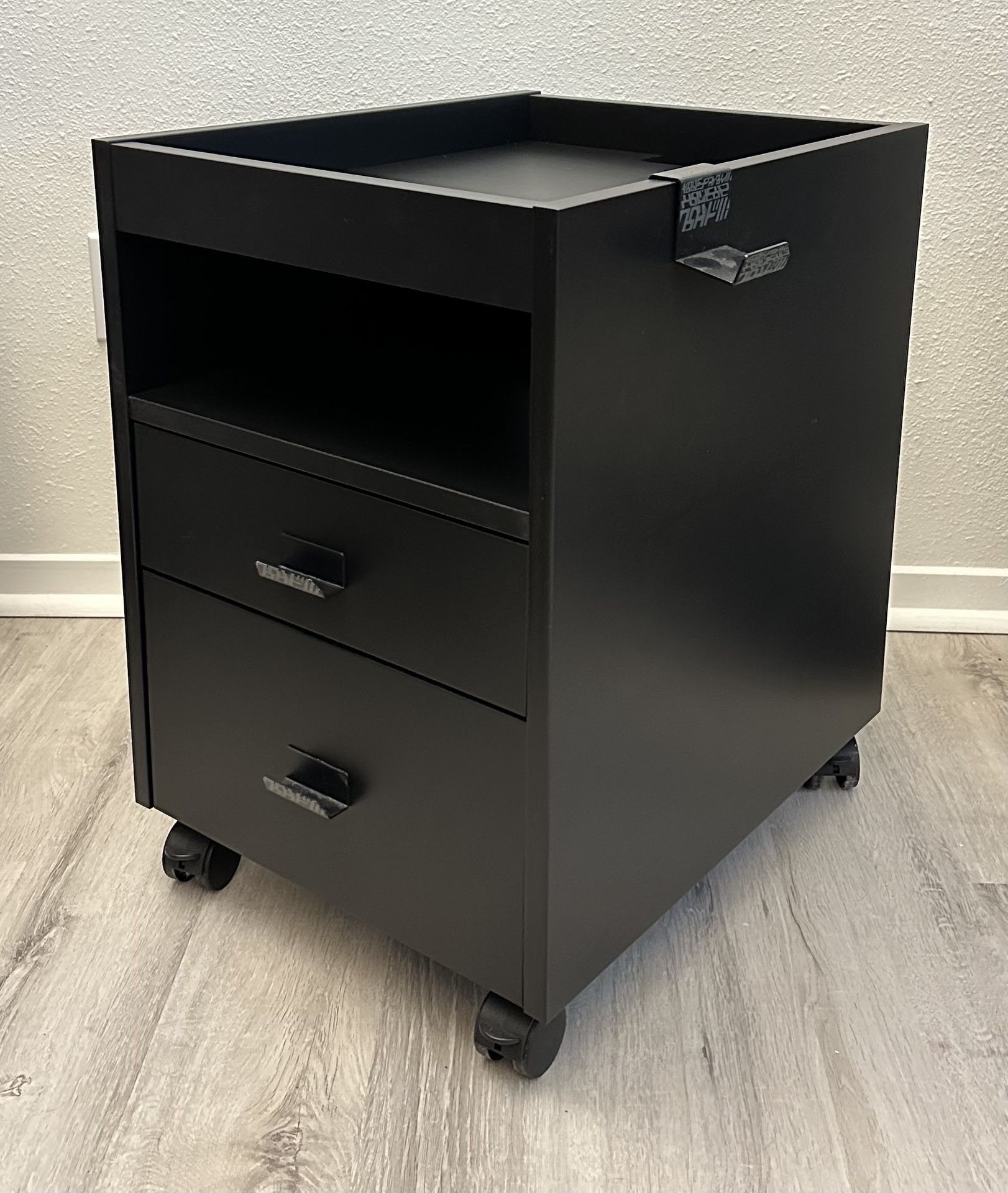 IKEA UPPSPEL Gaming Drawer unit on casters, black, 15 3/4x22 7/8 "