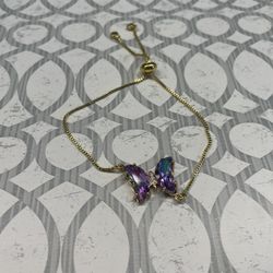 Gold Plated Butterfly Bracelet