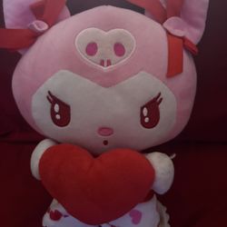 KUROMI HOLDING HEART Hello kitty Girls 