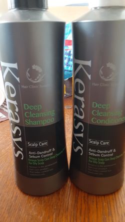 Kerasys deep cleansing shampoo and conditioner