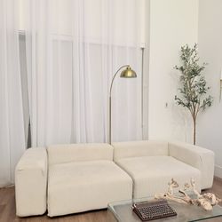 Modern Creme Sofa