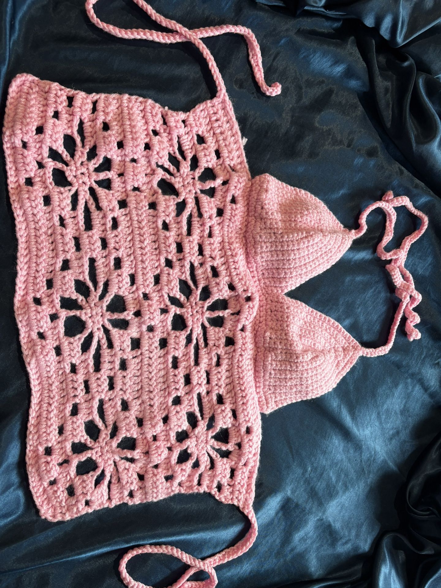 Handmade Crochet Floral Top