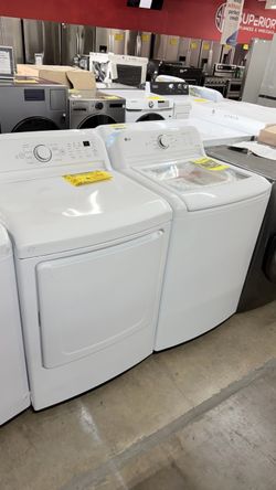 LG White Washer and Dryer Set