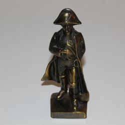 Vintage Bronze Napoleon Bonaparte Figurine 8” rare mid-20th century collectible