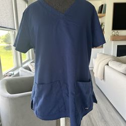 Greys Anatomy Navy Scrub Tops