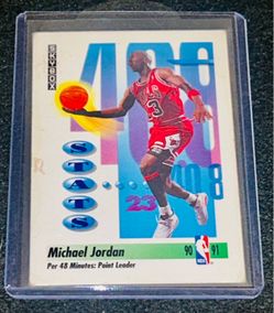 Michael Jordan Skybox Stats Point Leader 1991-92