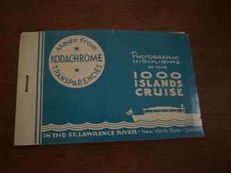 1000 Islands Cruise Kodachrome Photo Booklet