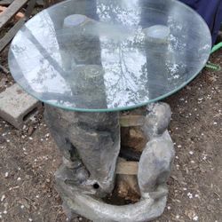 Water Fountain End Table Indoor/Outdoor