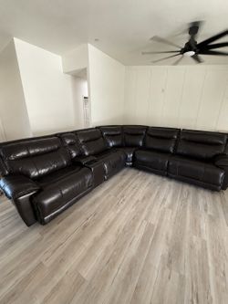 6 piece recliner sectional