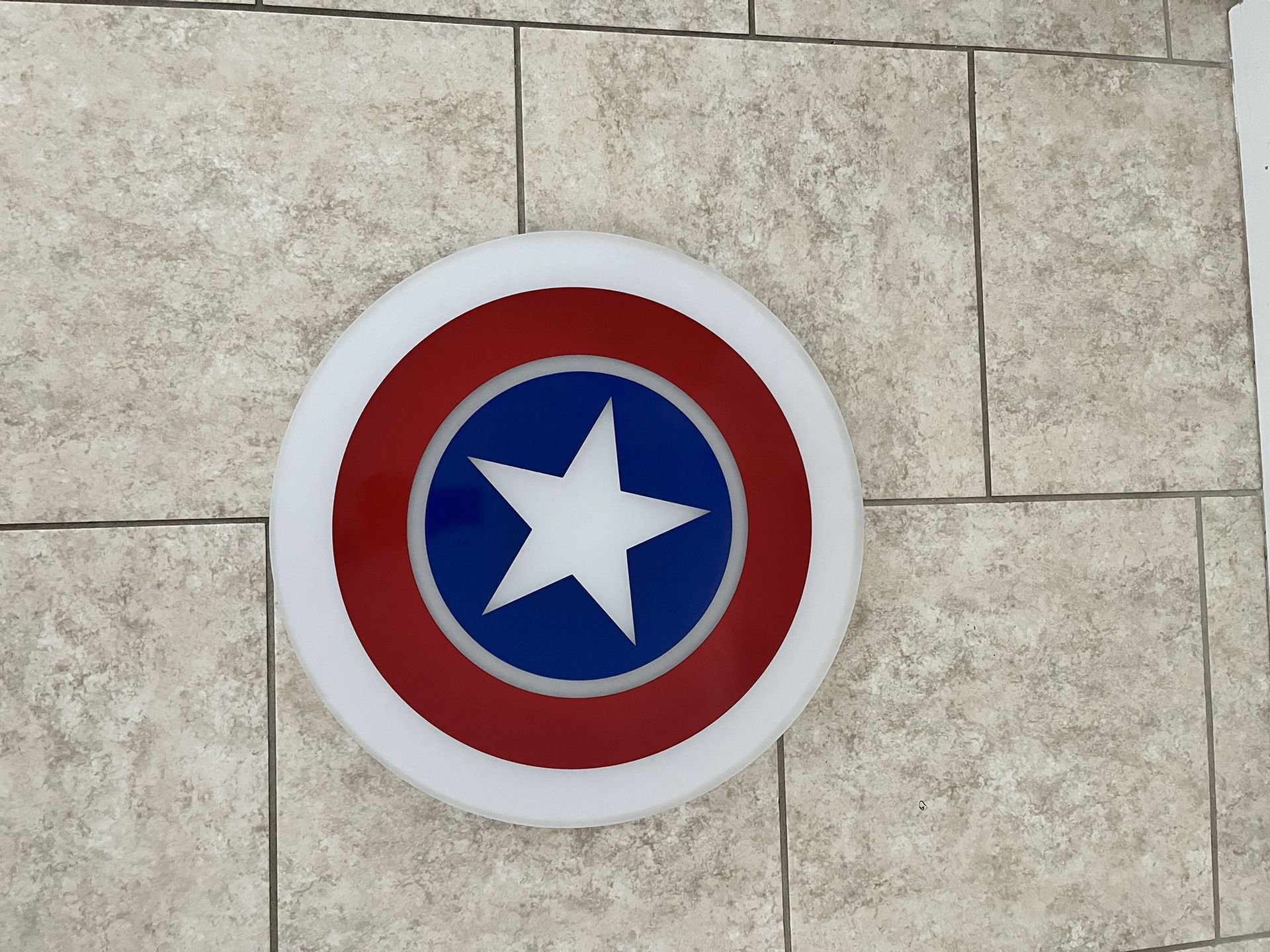 21 Inch Captain America LED Light Fixture