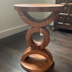 Wood Plant Stand or Side Table 