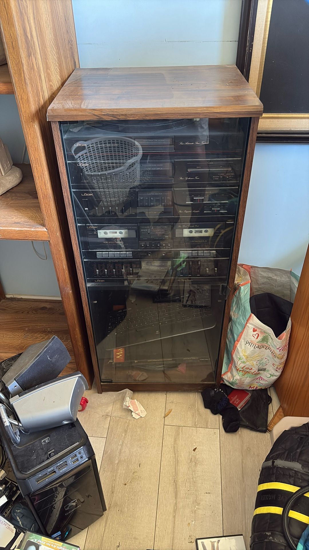 Record Player And Stereo Combo